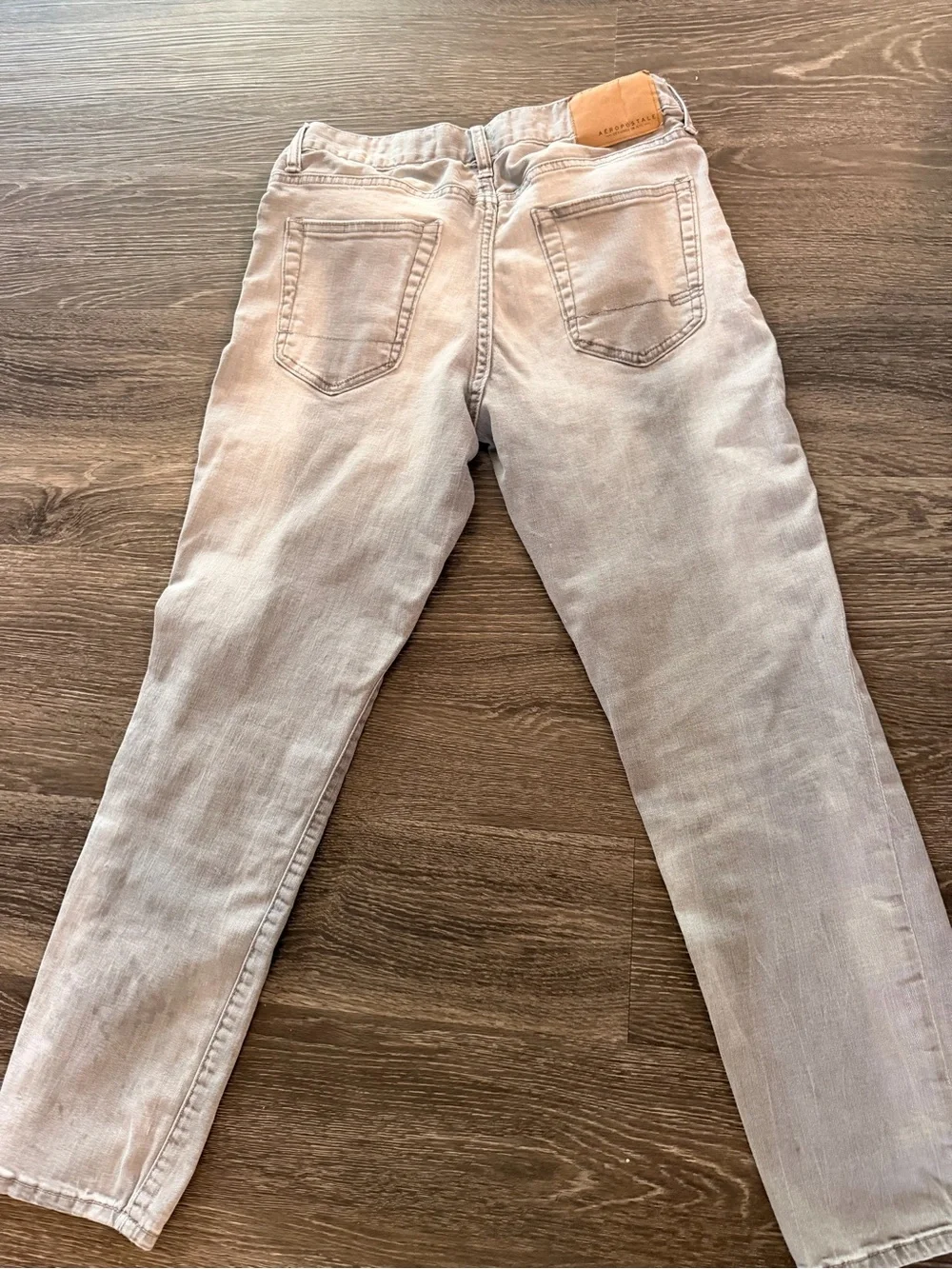 Abercrombie & Fitch Men's Light Beige Slim Jeans